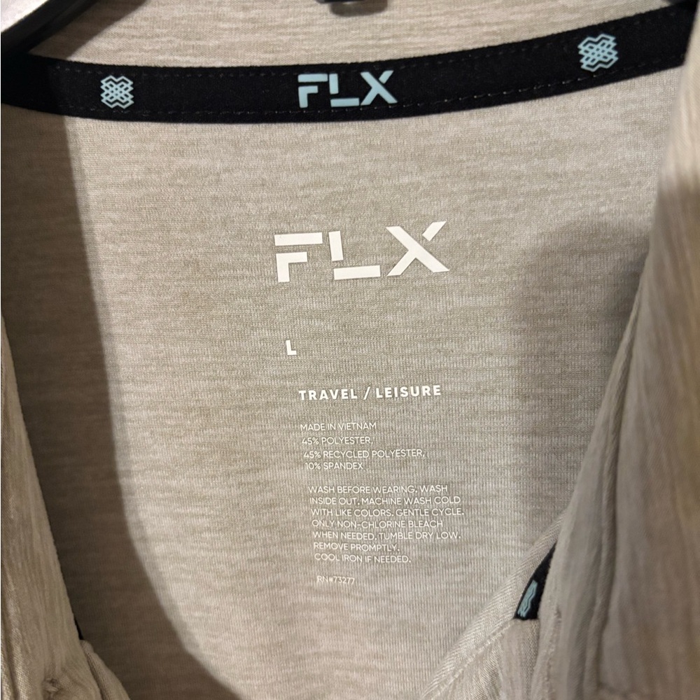 Men's Gray Polo Shirt brand Flex - new with tags - Picture 4 of 4